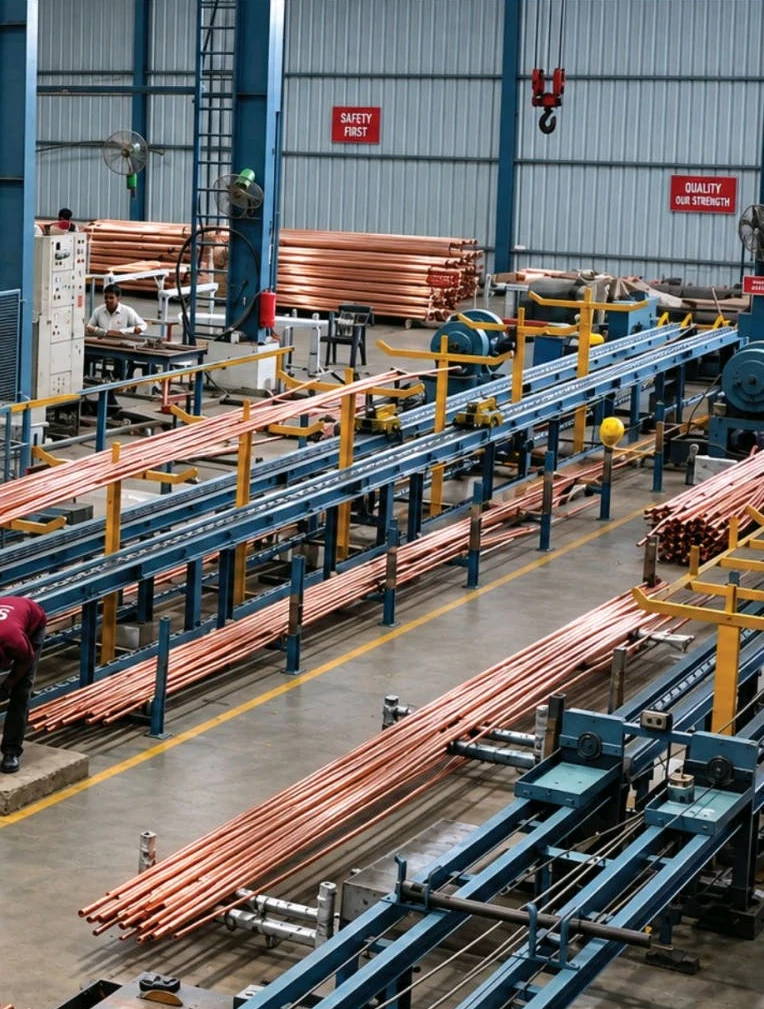 Copper processing line