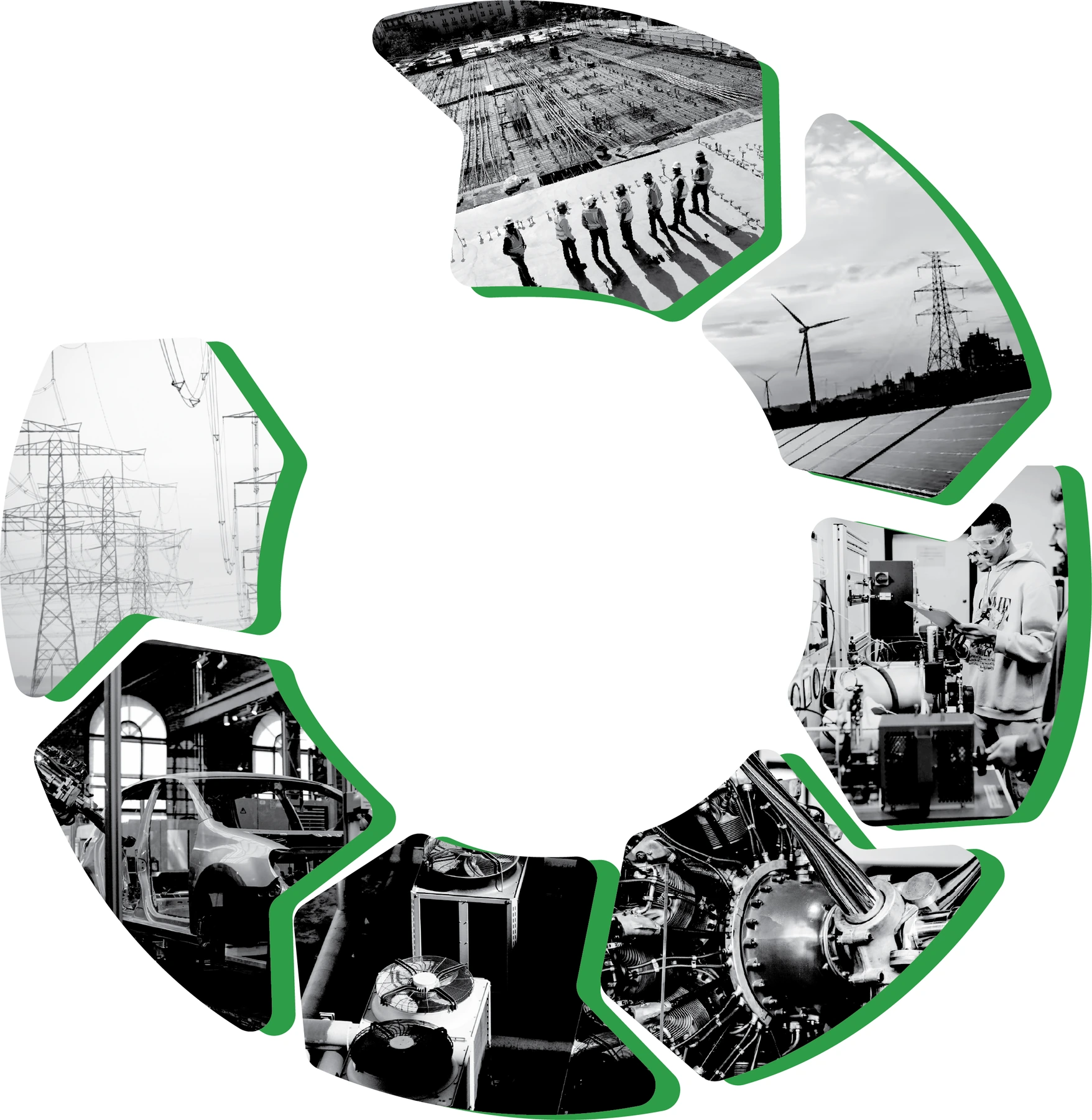 Industry applications shown in the SVG Metals brochure