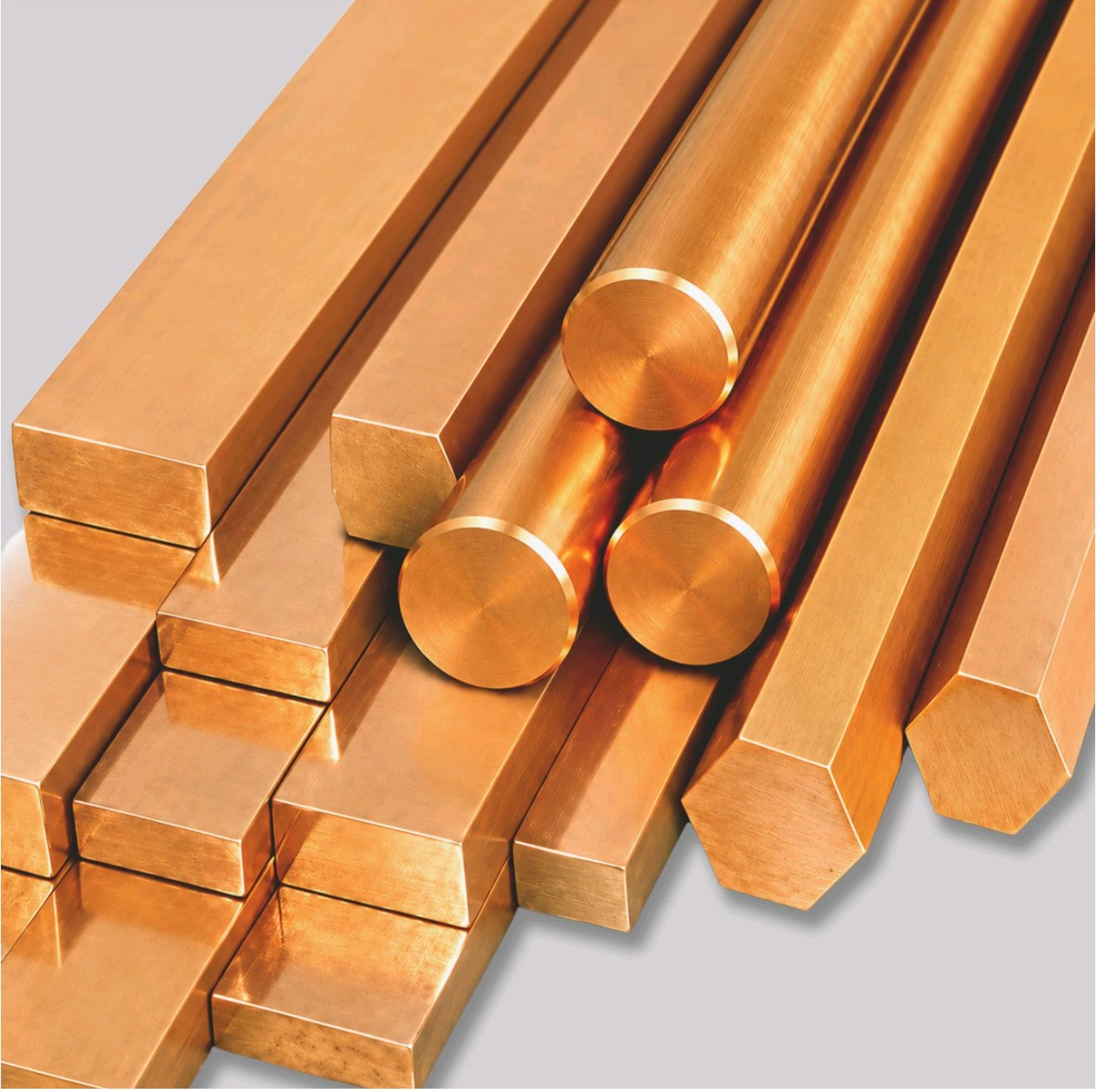 Copper rods and bars