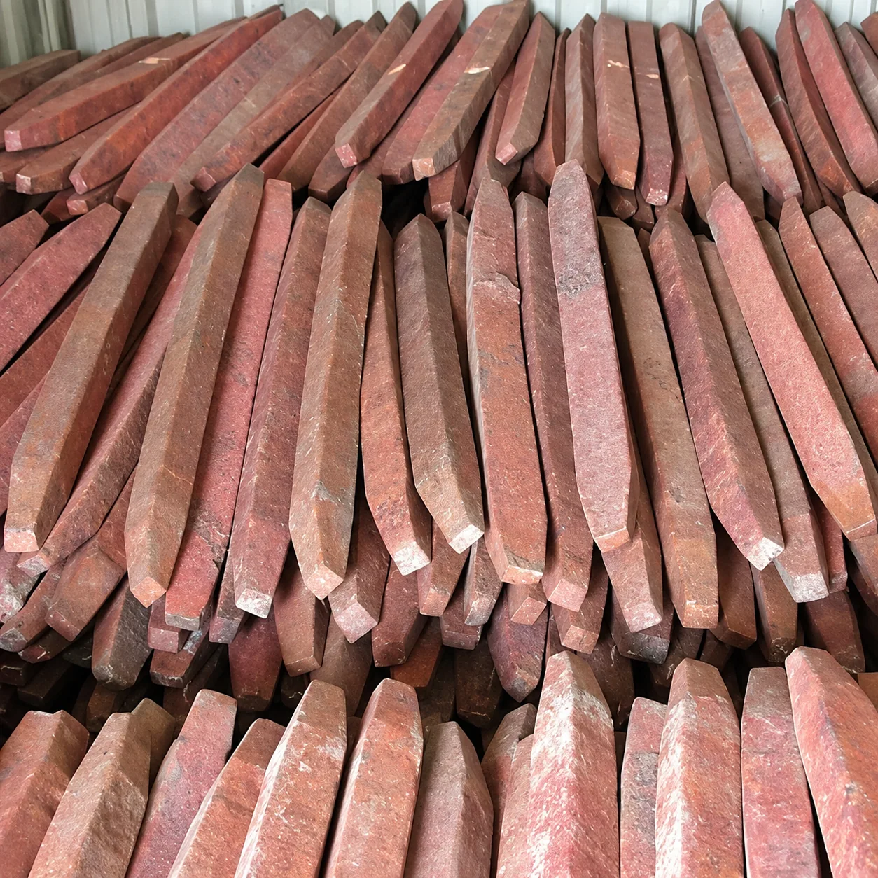 Stacked copper ingots