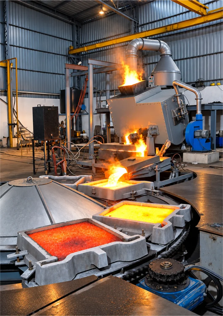 Anode casting wheel